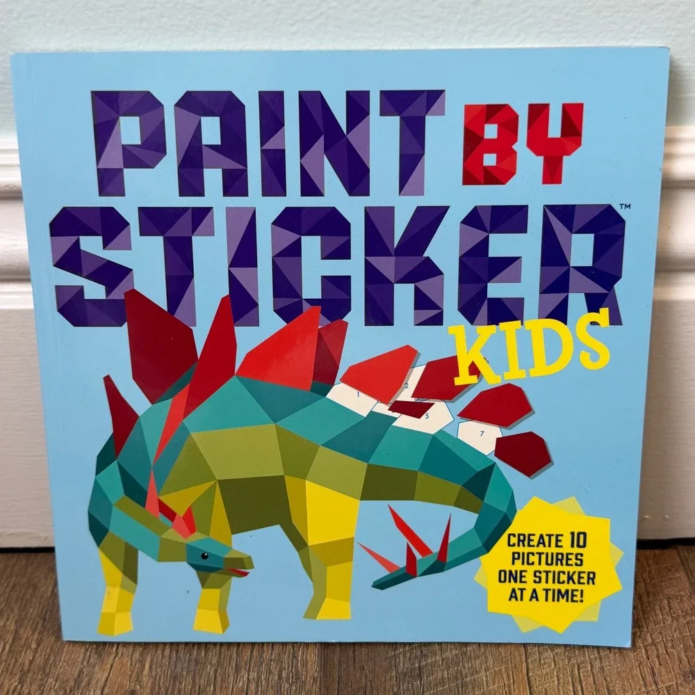 Set of 2 Paint By Sticker Kids Activity Books